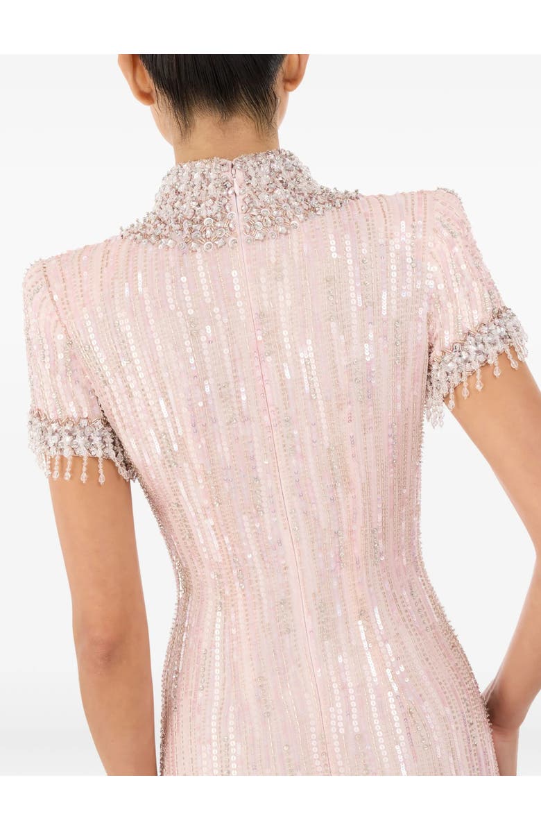 Jenny Packham Madeleine Beaded Maxi Dress, Alternate, color, Fox Coral