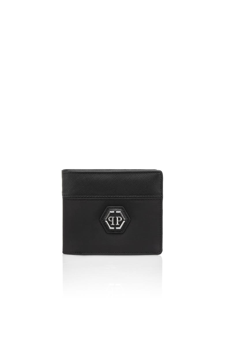Credit Cards Holder Hexagon Unisex, Main, color, black