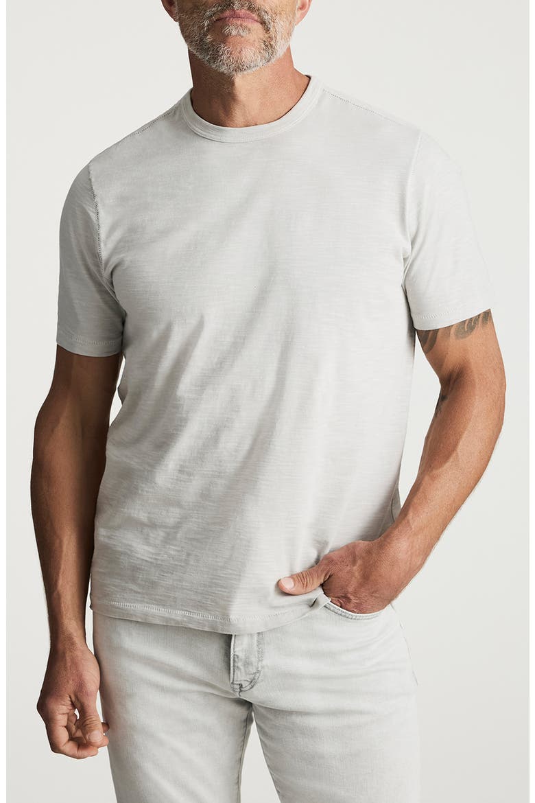 Slub Cotton Crewneck T-Shirt, Main, color, GLACIER GRAY
