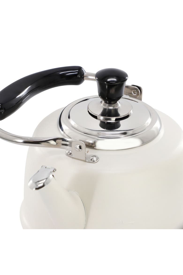 1.9 Quart Stainless Steel Whistling Tea Kettle White, Alternate, color, White