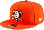 New Era Men's New Era Orange Anaheim Ducks Core 59FIFTY Fitted Hat