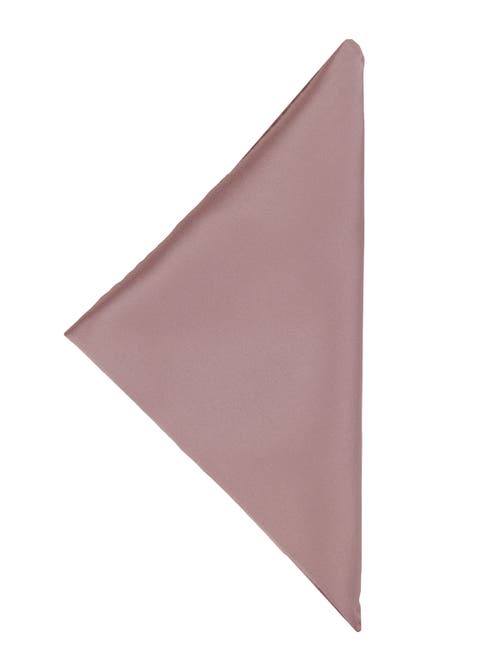 Brooklyn Brigade Solid Satin Pocket Square In Pink