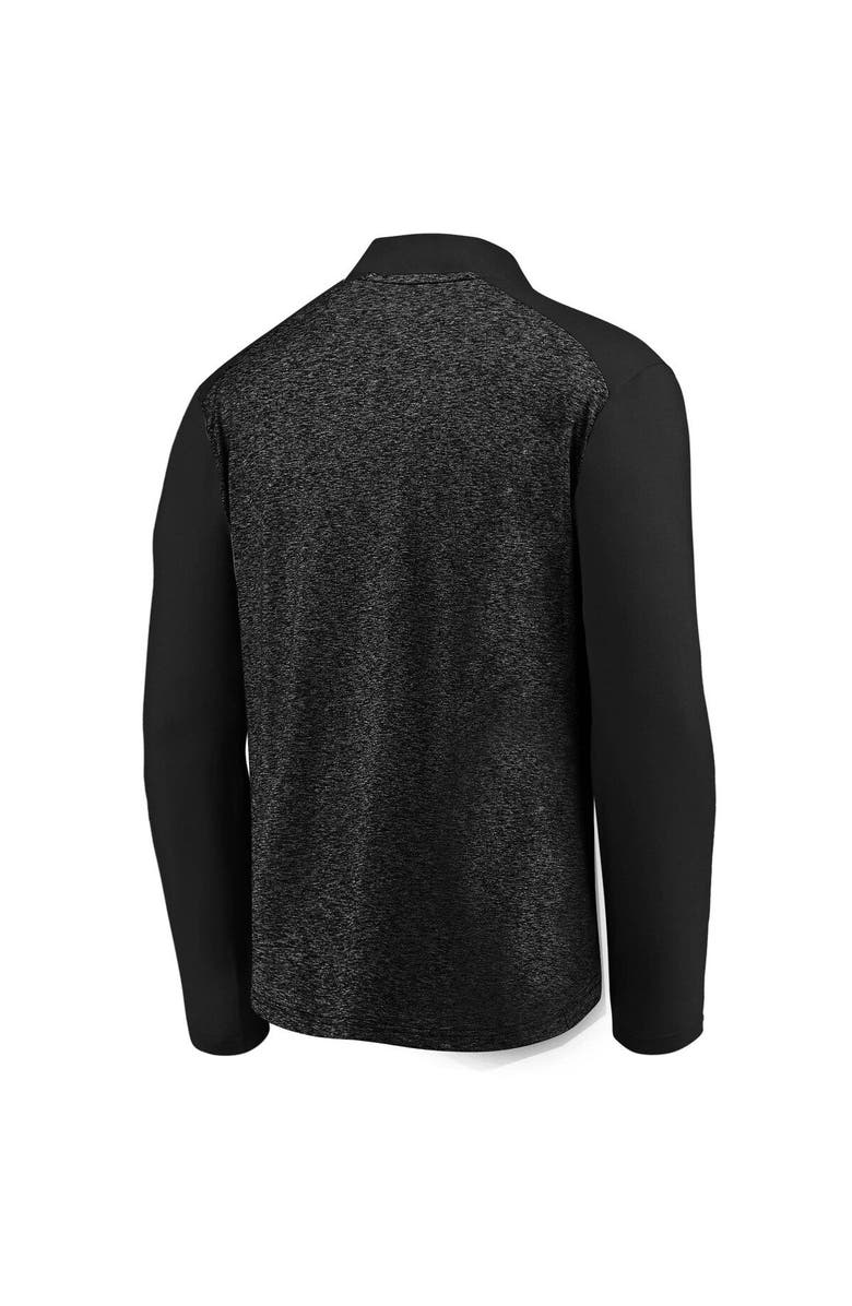 FANATICS Men's Fanatics Branded Black San Jose Sharks Iconic Clutch Quarter-Zip Jacket, Alternate, color, 