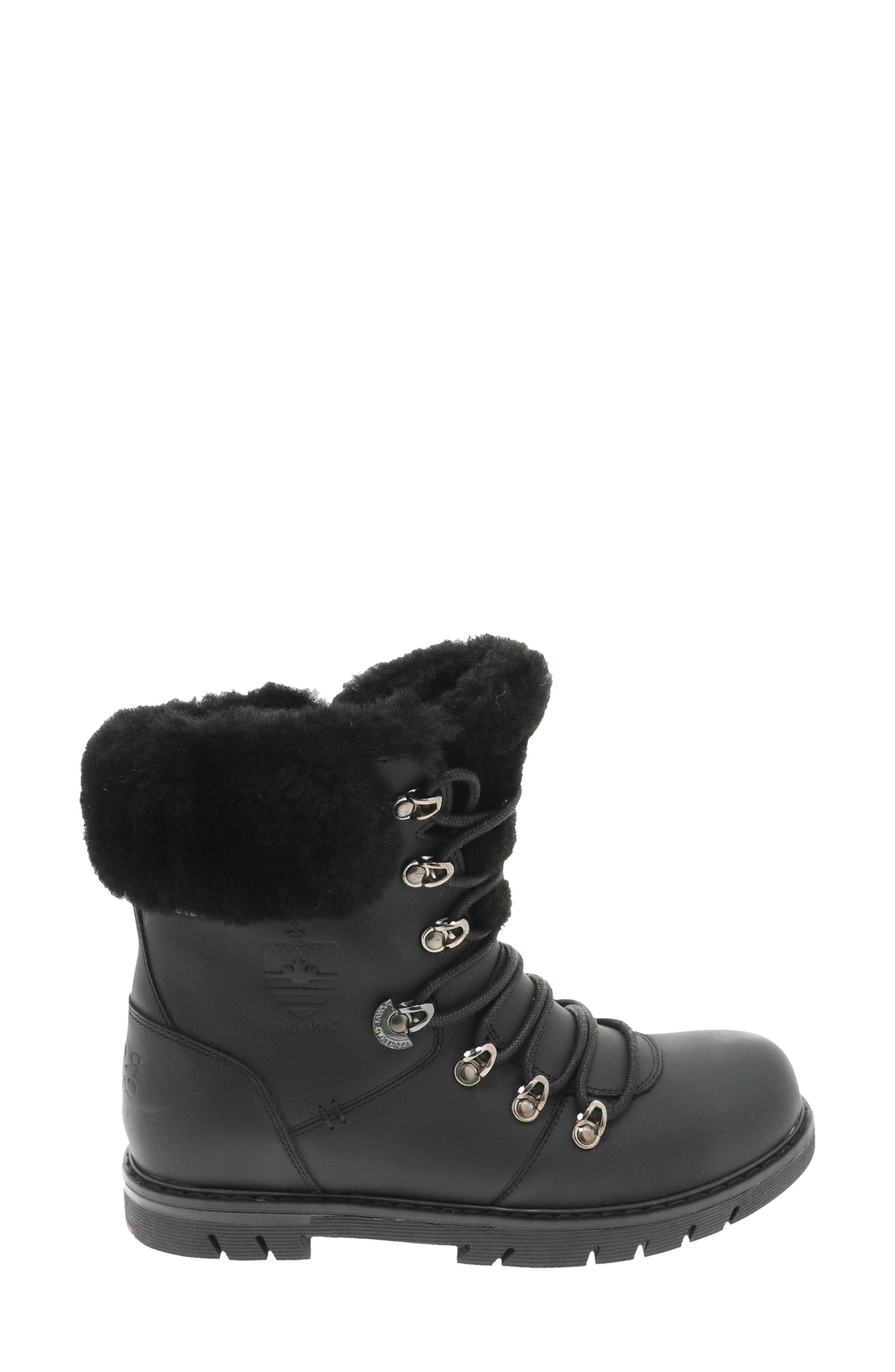 Royal Canadian Stratford Genuine Shearling Cuff Waterproof Boot, Alternate, color, 