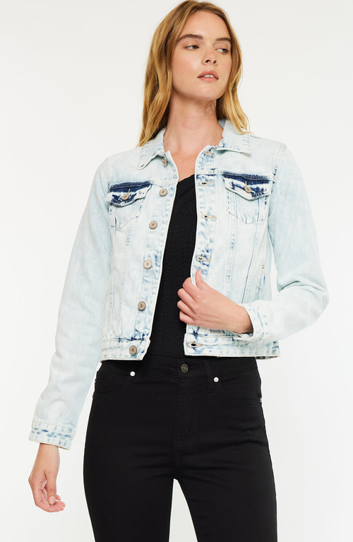 Kancan Henney Classic Trucker Jacket In Blue