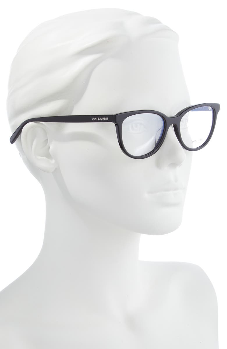 Saint Laurent 53mm Optical Glasses, Alternate, color,