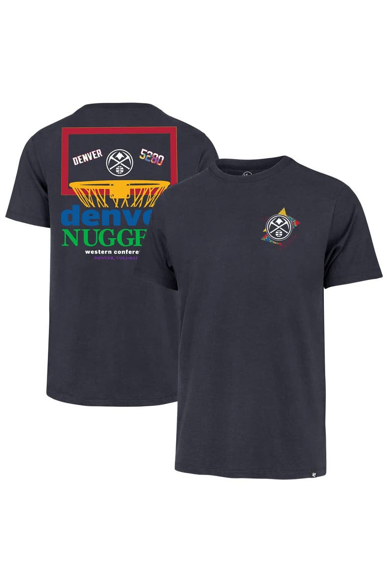 Men's '47  Blue Denver Nuggets City Edition Backboard T-Shirt, Main, color, Blue