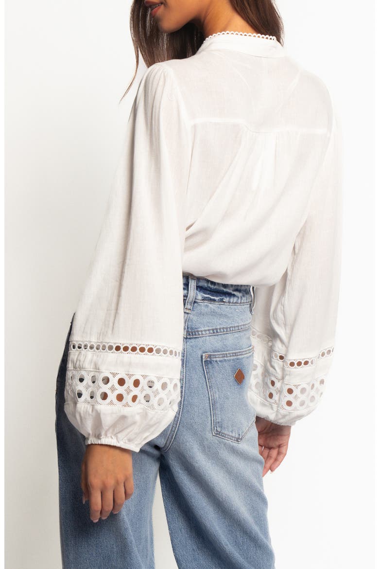 Hani Lace Shirt, Alternate, color, WHITE