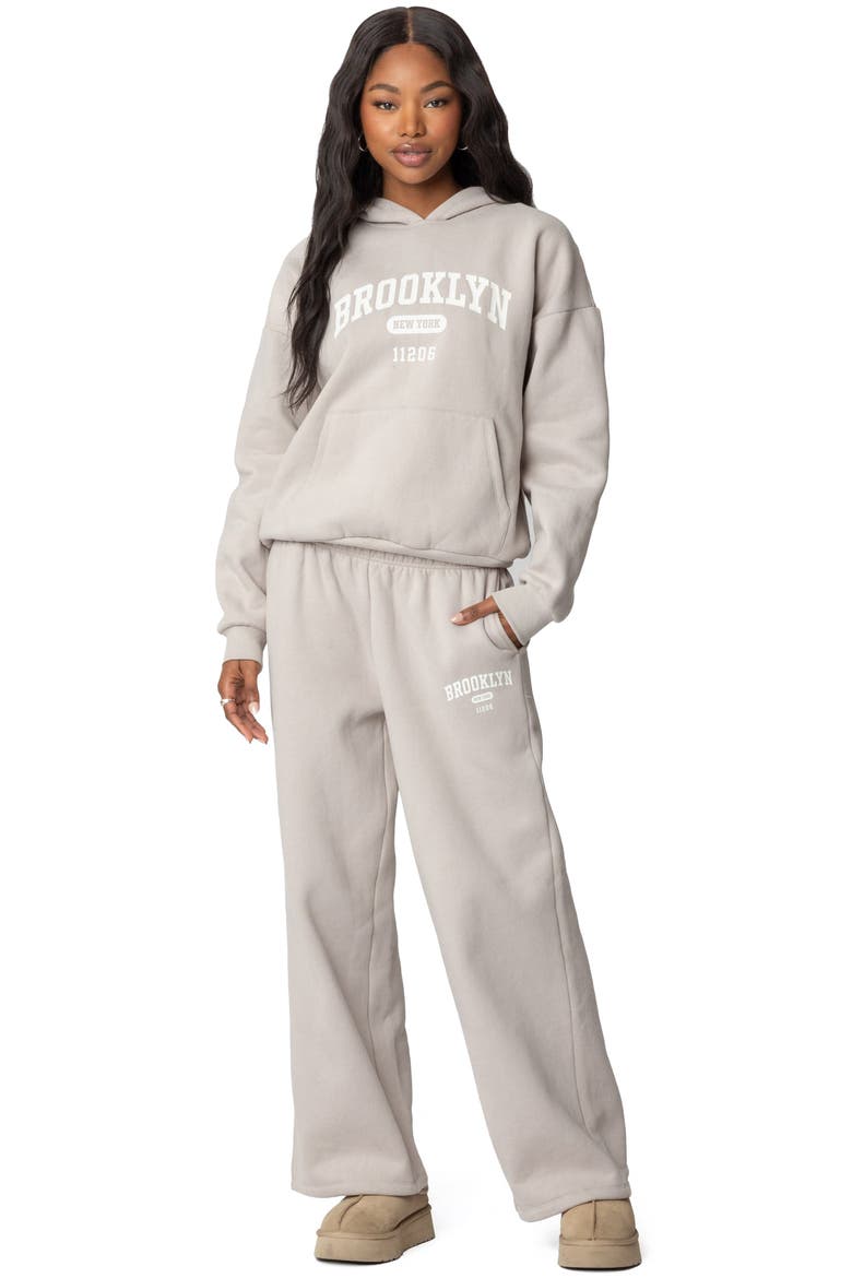 Brooklyn NY Sweatpants, Alternate, color, BEIGE