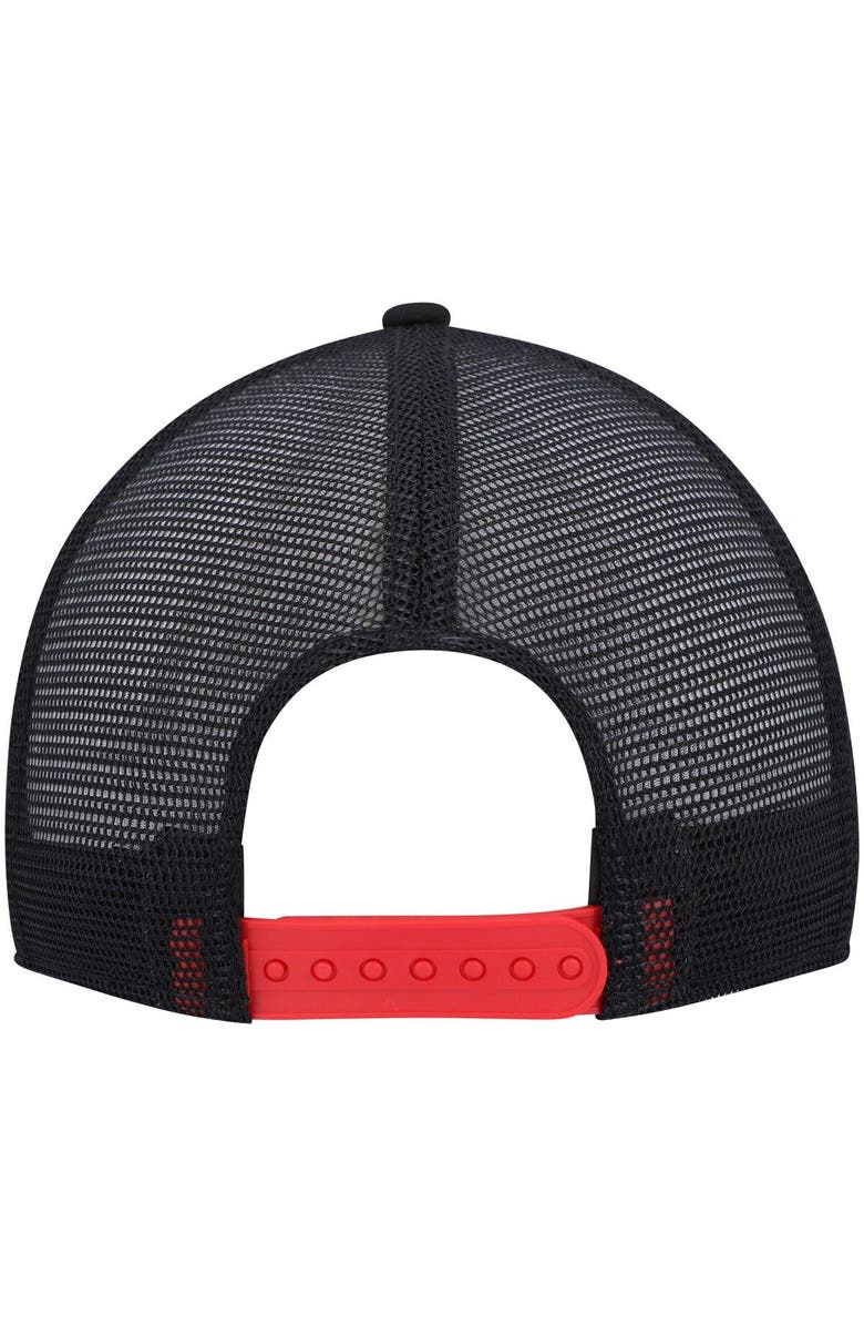 New Era Men's New Era Black Chicago Bulls Hazy Trucker 9FIFTY Snapback Hat, Alternate, color, 