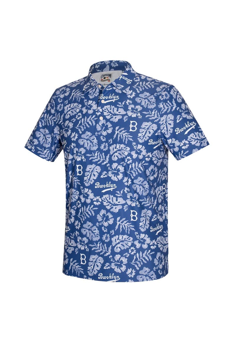 Men's Reyn Spooner  Blue Brooklyn Dodgers Cooperstown Pua Performance Polo, Alternate, color, Blue