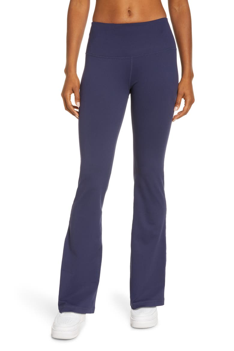 Barely Flare Live in High Waist Pants, Main, color, NAVY PEACOAT