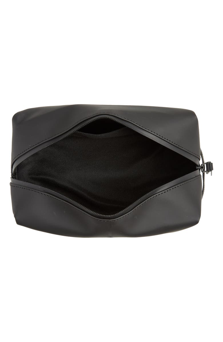 Rains Small Waterproof Toiletry Bag, Alternate, color, Black