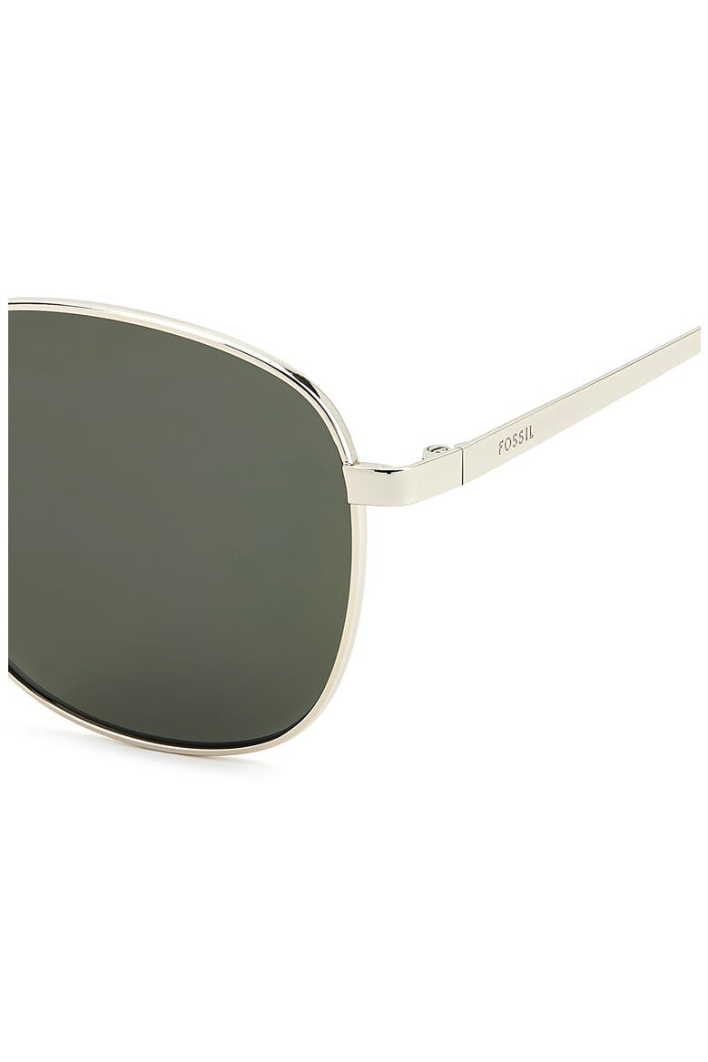 53mm Square Sunglasses, Alternate, color, LIGHT GOLD/ GREEN