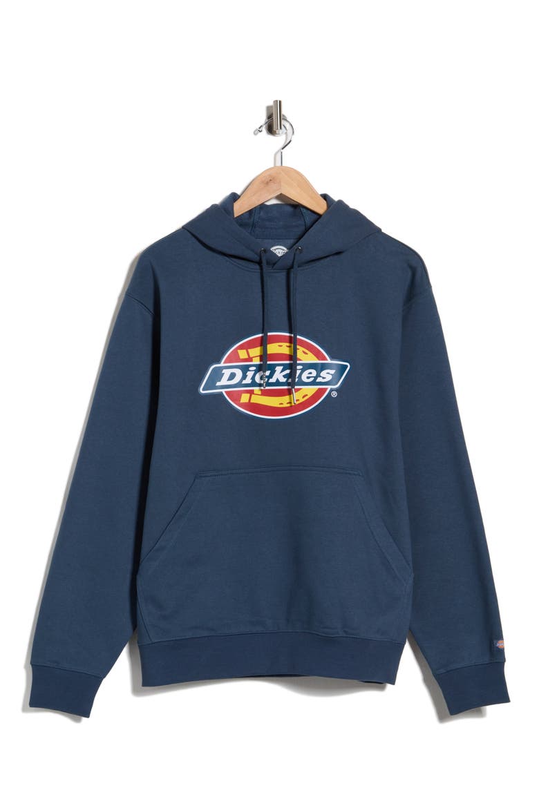Logo Fleece Graphic Hoodie, Main, color, AIR FORCE BLUE