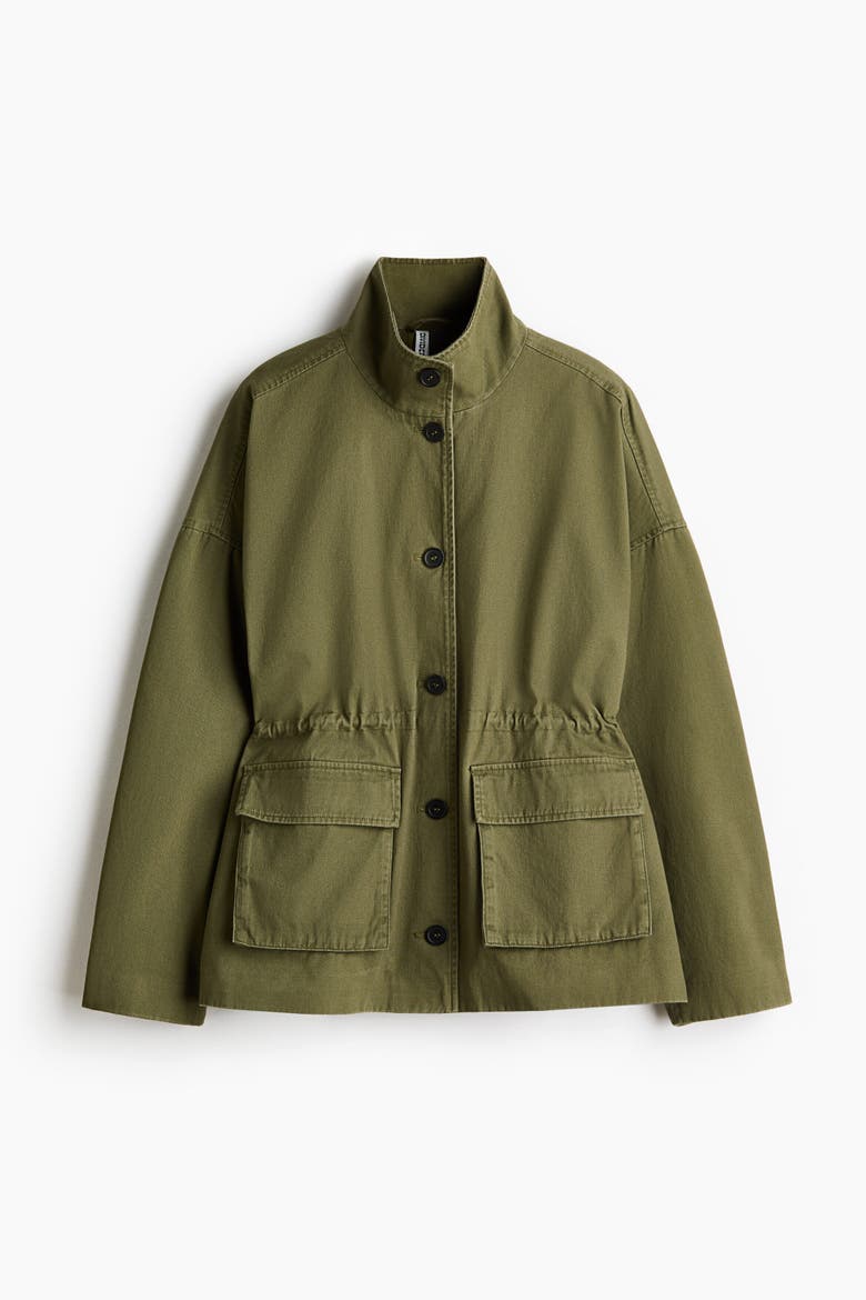 Twill Jacket, Alternate, color, Khaki green