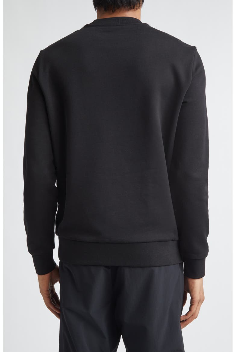 Logo Patch Fleece Sweatshirt, Alternate, color, BLACK