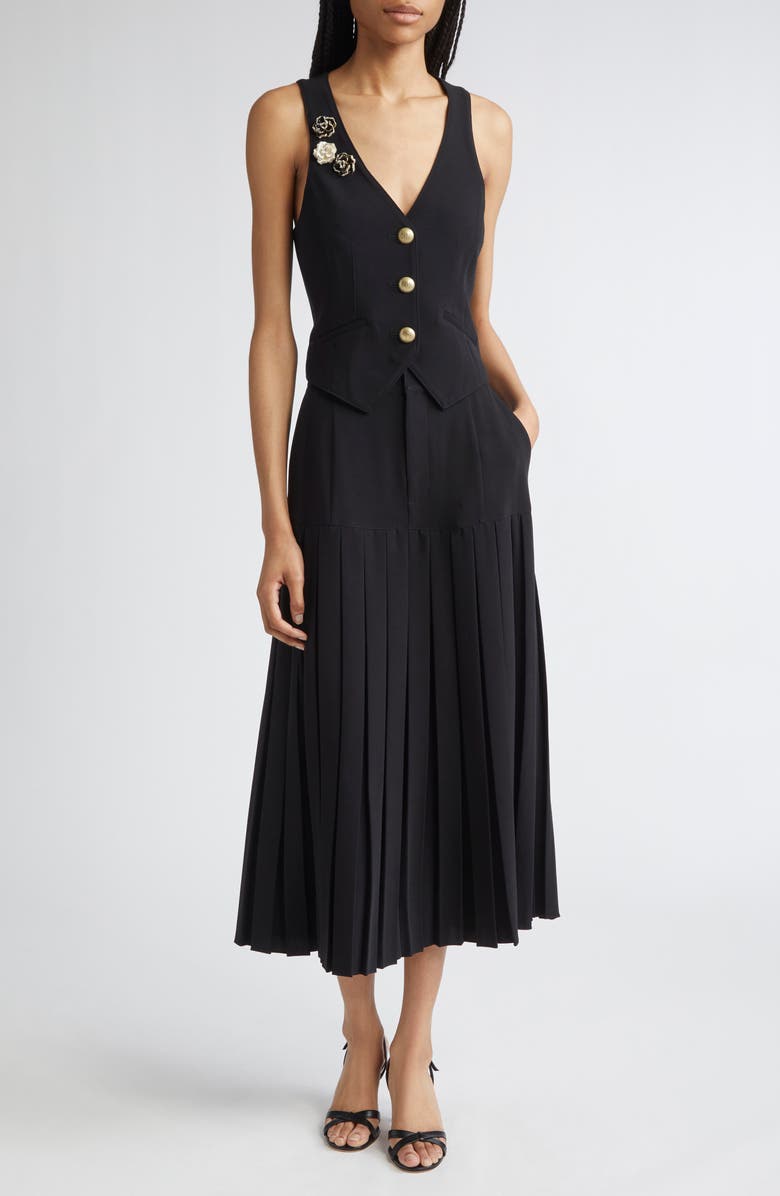 Cinq à Sept Bane Beaded Floral Detail Vest, Alternate, color, 