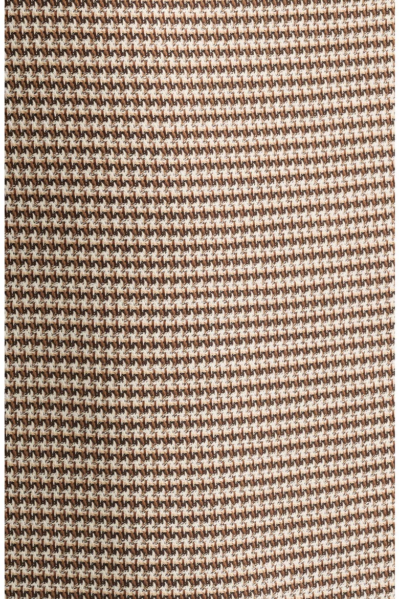 Houndstooth Midi Skirt, Alternate, color, NATURAL CLAY MULTI
