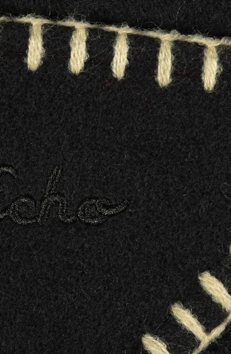 Echo Oversize Triangle Wrap, Alternate, color, Black