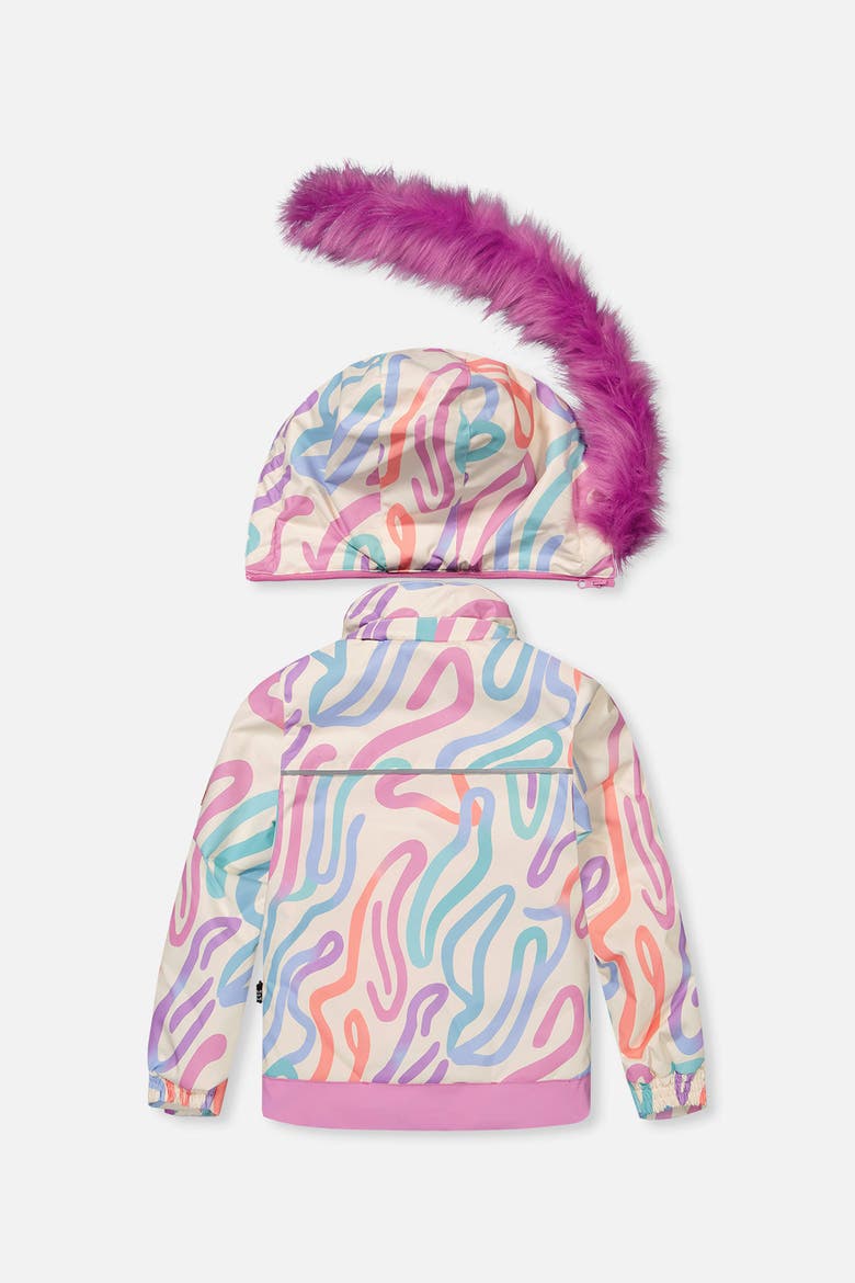 Discover Line Jacket Snow Pants Two Piece Snowsuit, Alternate, color, Multicolored Line Print