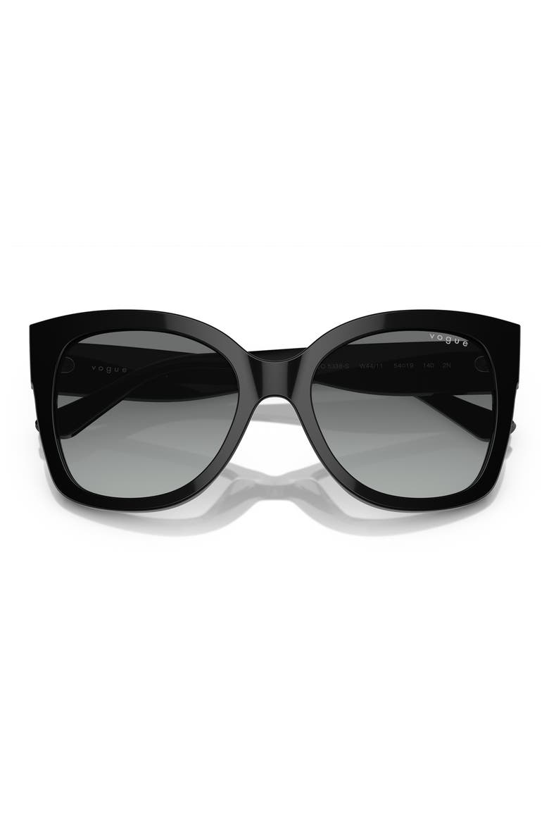 VO5338S 54mm Square Sunglasses, Alternate, color, BLACK / GREY GRADIENT