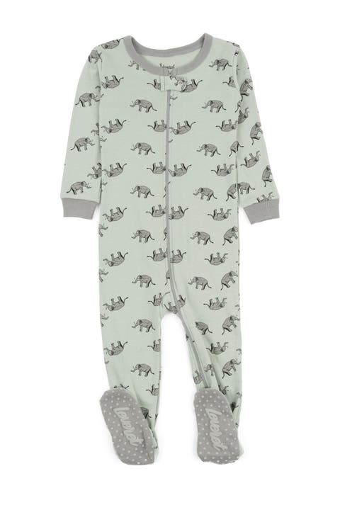 Elephant Cotton Footie Pajama