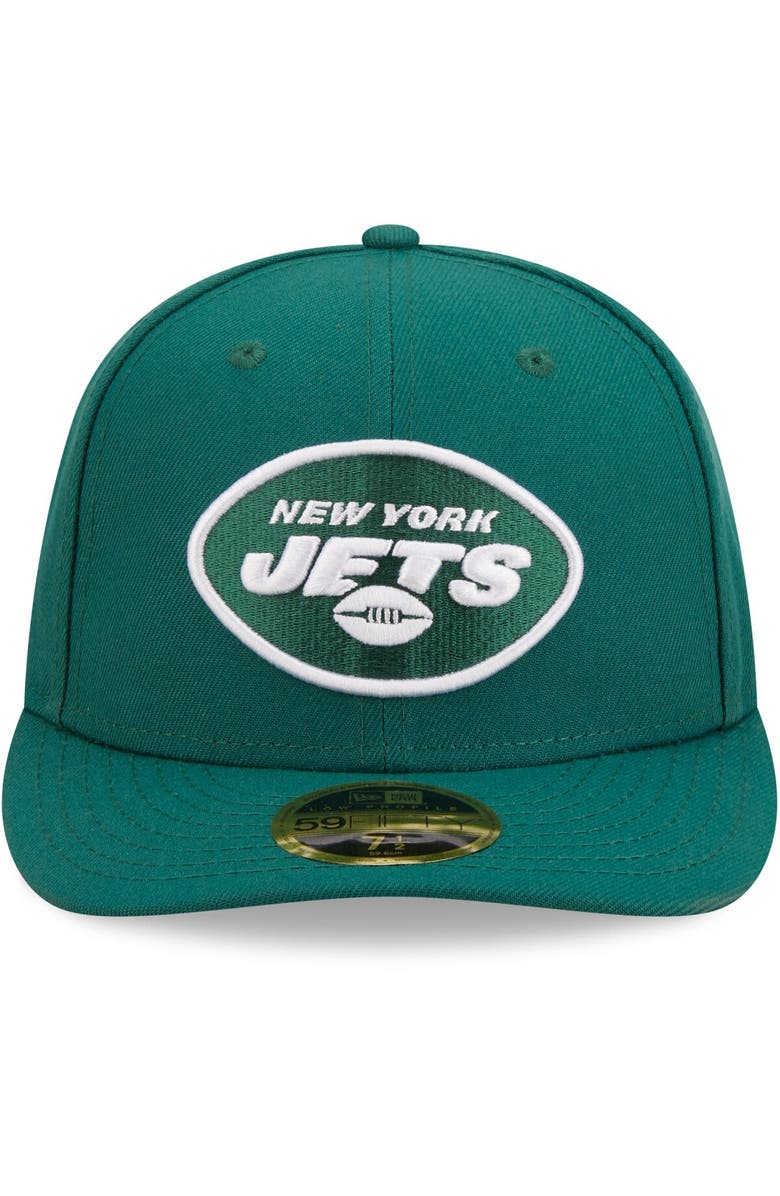 New Era Men's New Era Green New York Jets Omaha Low Profile 59FIFTY Fitted Hat, Alternate, color,