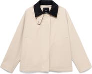MANGO Corduroy Collar Jacket