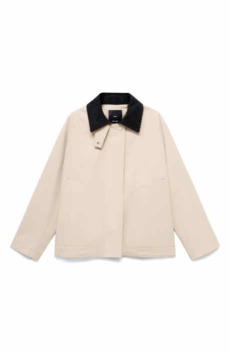 MANGO Corduroy Collar Jacket
