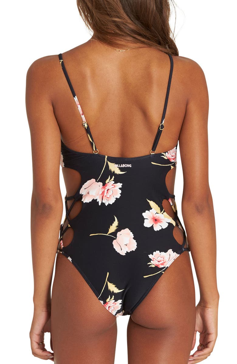 Billabong Floral Dawn One-Piece Swimsuit, Alternate, color,