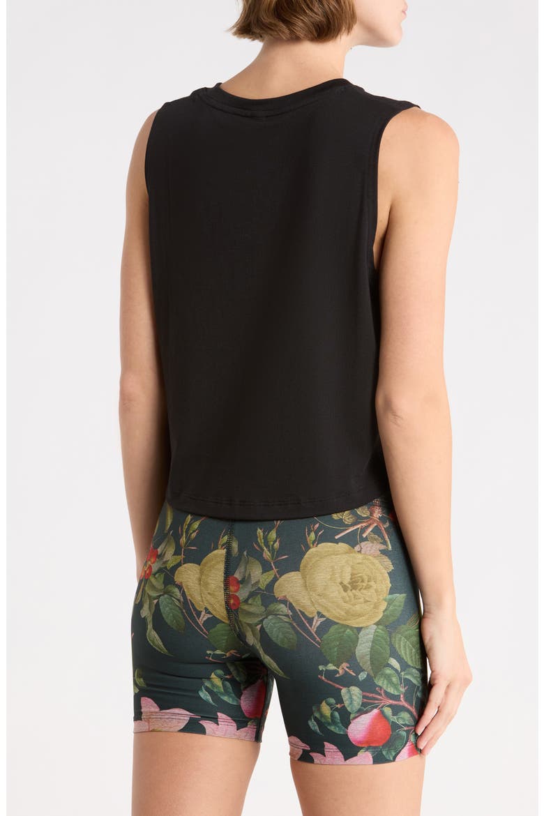 Don't Distress Balance Crop Tank Top, Alternate, color, BLACK