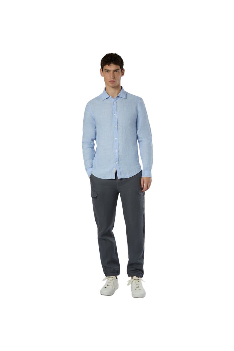 Linen Cargo Jogger, Main, color, GUNMETAL