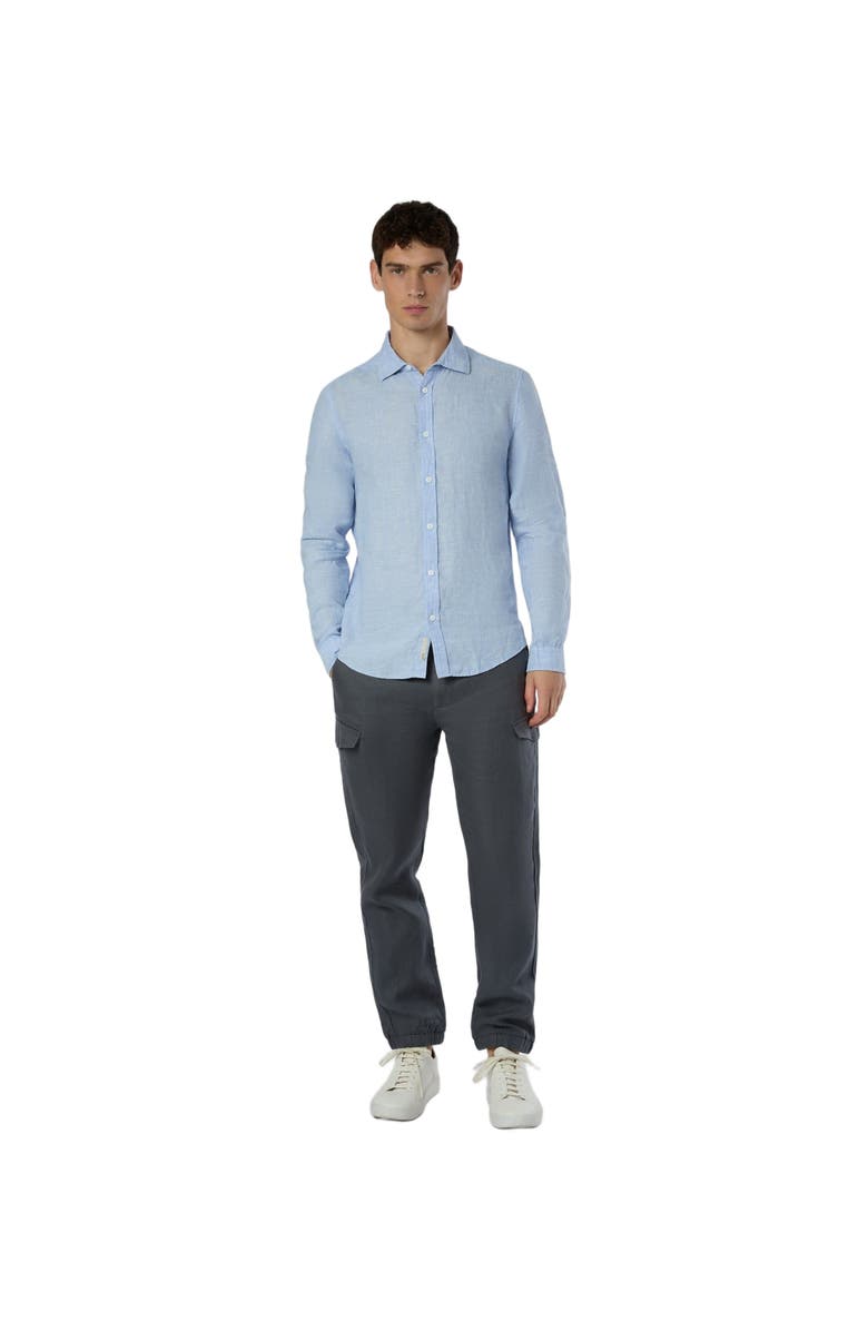 Onia Linen Cargo Jogger, Main, color, Gunmetal