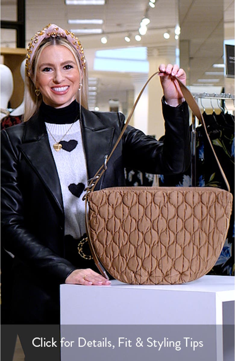 Quilted Spire Mini Hobo Bag, sales video thumbnail