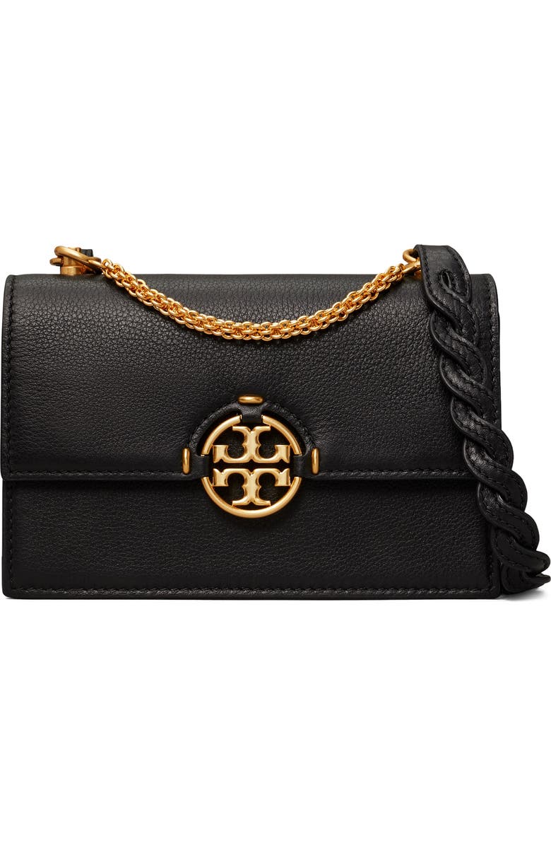 Tory Burch Miller Mini Leather Crossbody Bag, Main, color,