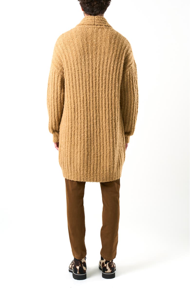 Velez Selva Ribbed Cardigan, Alternate, color, Honey