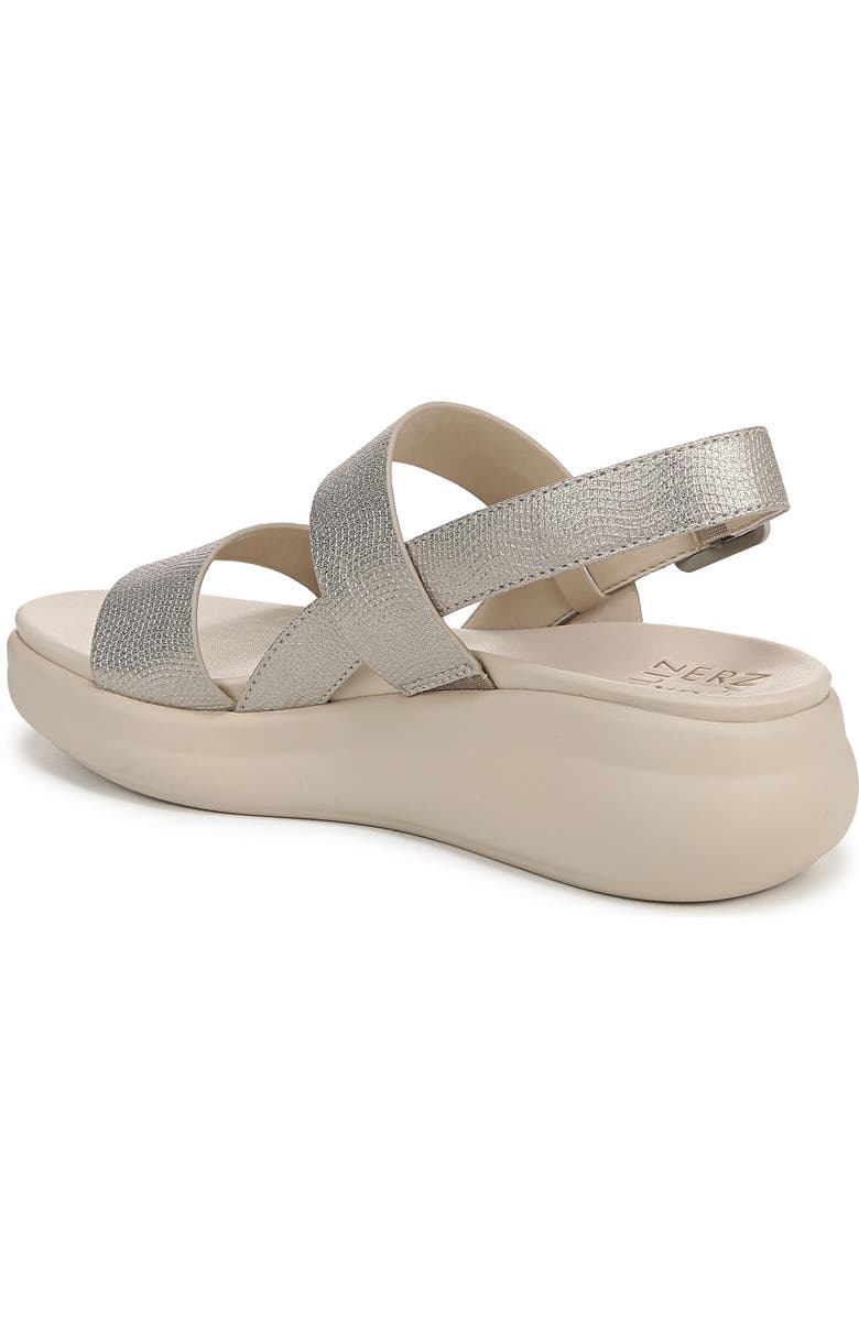 Naturalizer Coast Slingback Platform Sandal, Alternate, color, Warm Silver