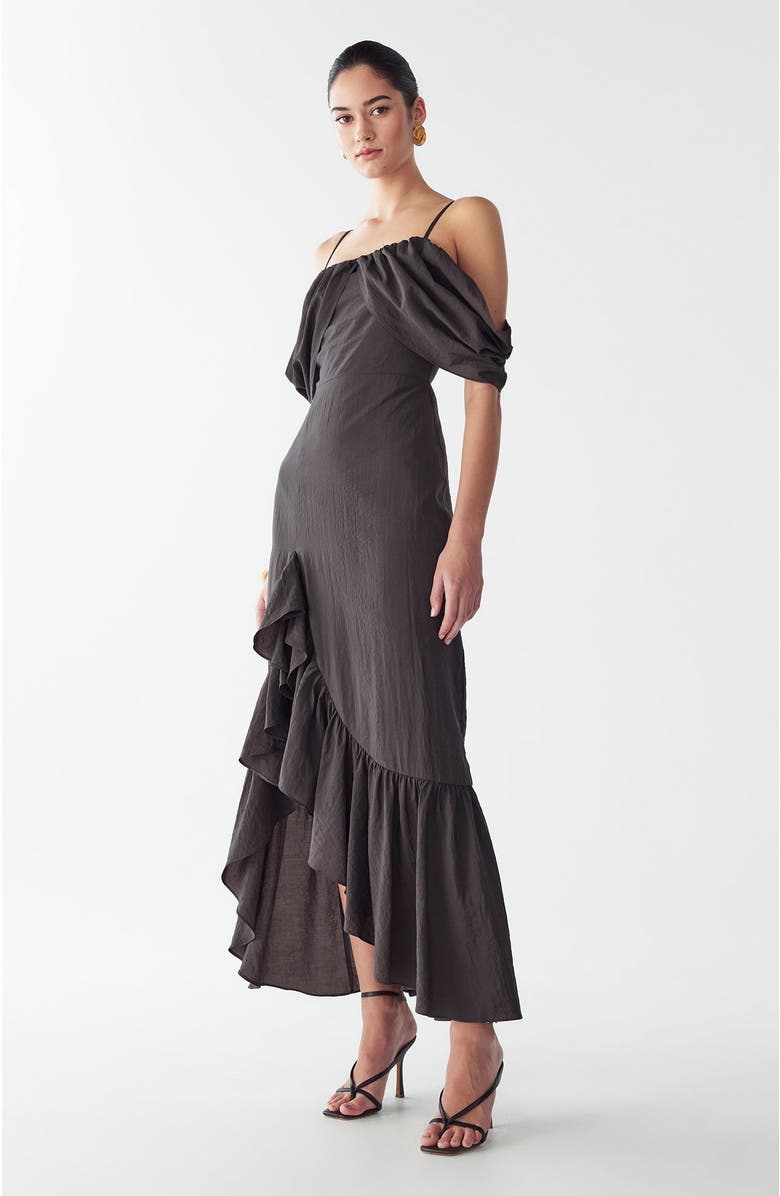 ST MRLO Shelly Maxi Dress, Alternate, color, Charcoal Grey
