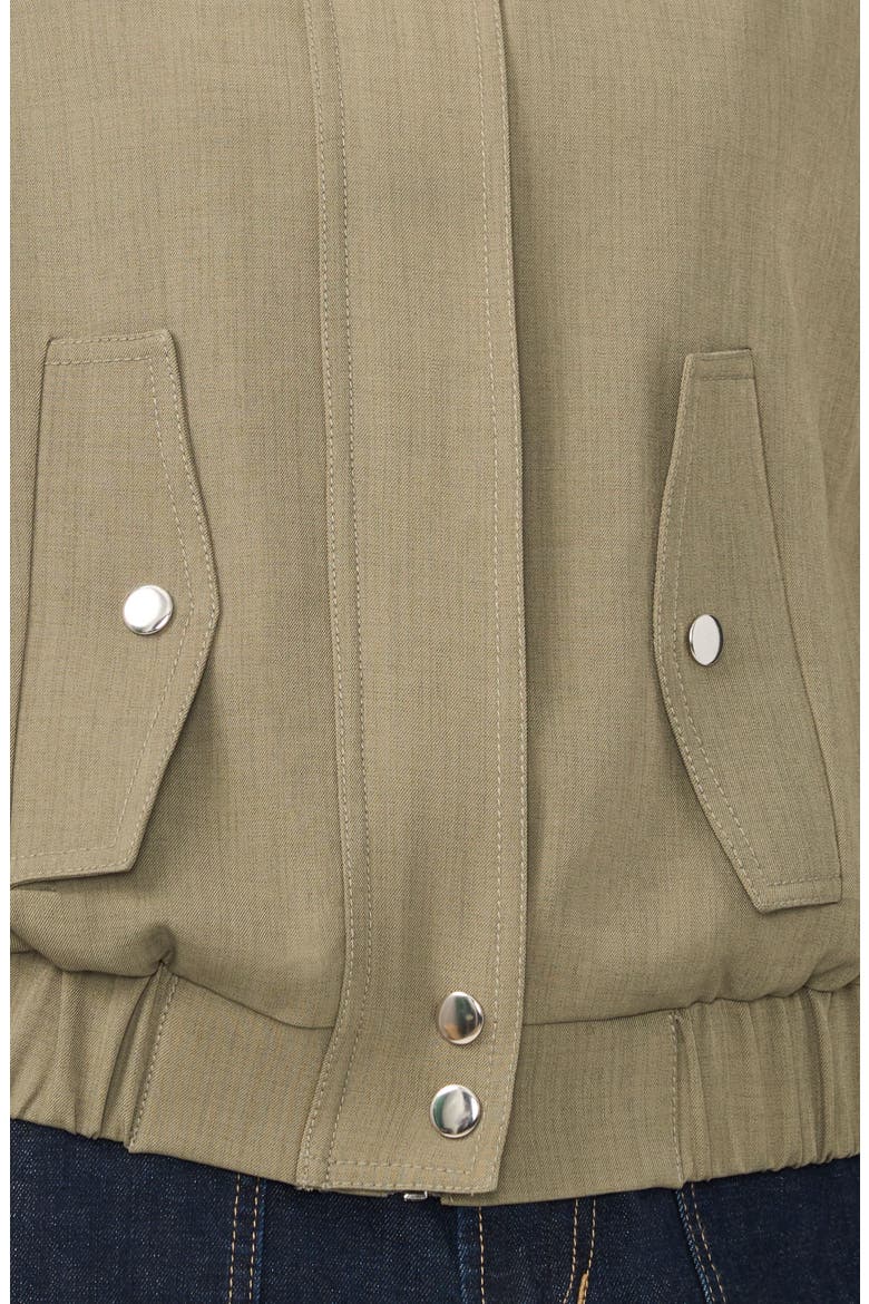 Woven Bomber Jacket, Alternate, color, MILITARY OLIVE