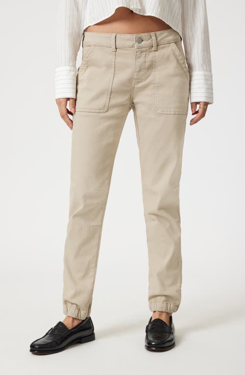 Ivy Mid Rise Slim Twill Utility Pants