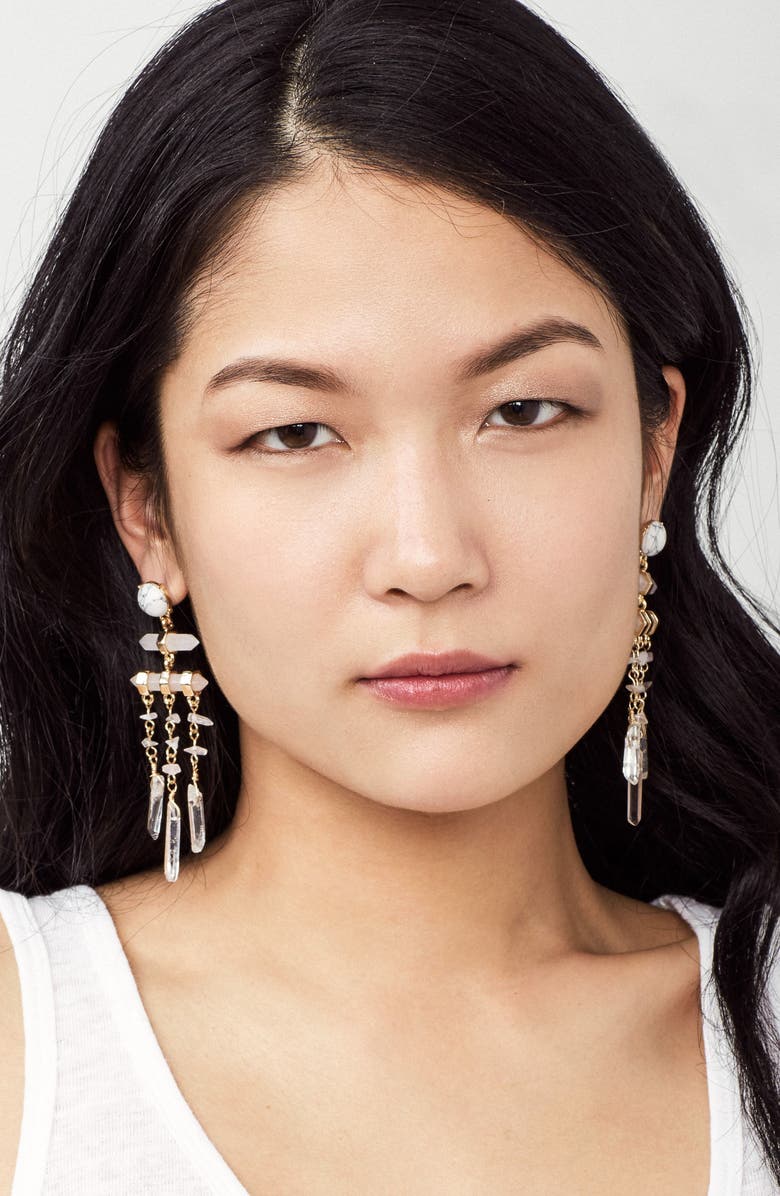 BaubleBar Ava Stone Drop Earrings, Alternate, color, 
