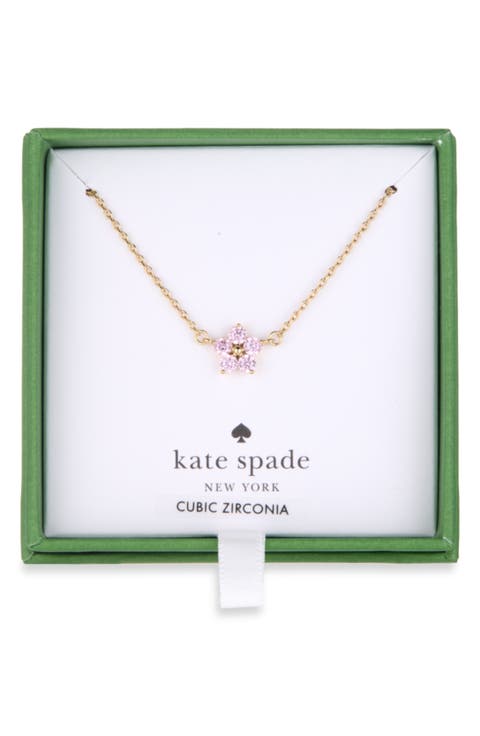 mini flower pendant necklace