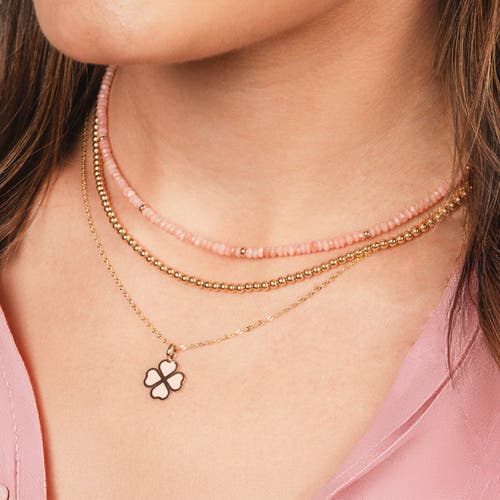 The Lovery Fine Jewelry Gold Ball Bead Chain Necklace In Gold