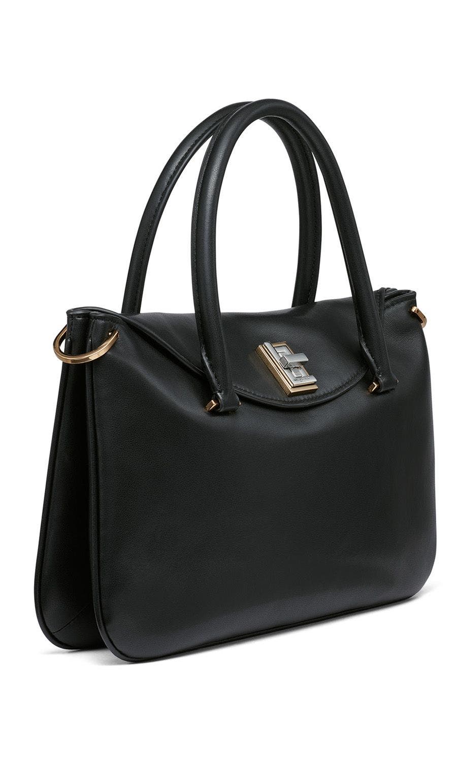 KARL LAGERFELD PARIS Nadine Satchel, Alternate, color, Black