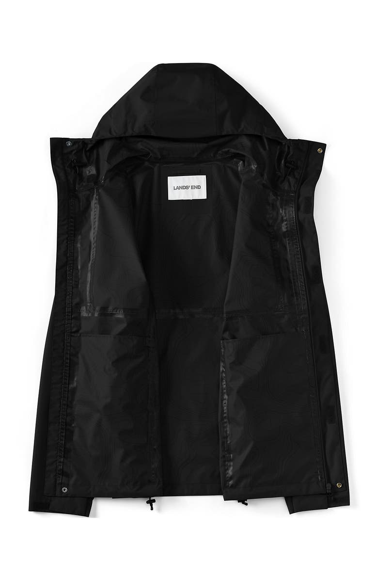 Lands' End Waterproof Raincoat, Alternate, color, True Black