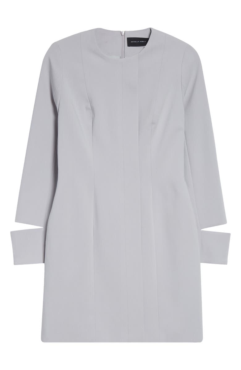 ISRAELLA KOBLA Tiphani Long Sleeve Minidress, Alternate, color, Light Grey