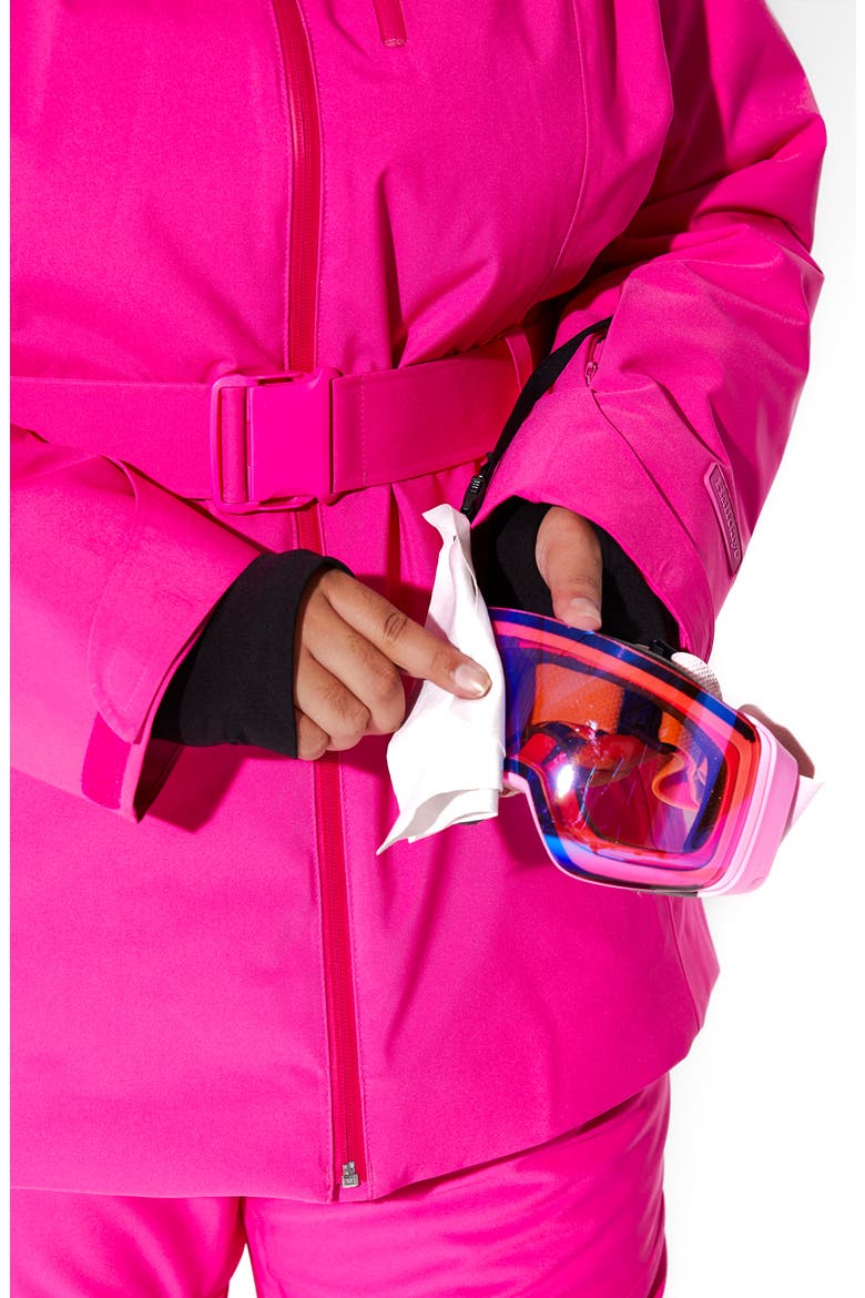 Aston Belted Ski Jacket, Alternate, color, ALPENGLOW