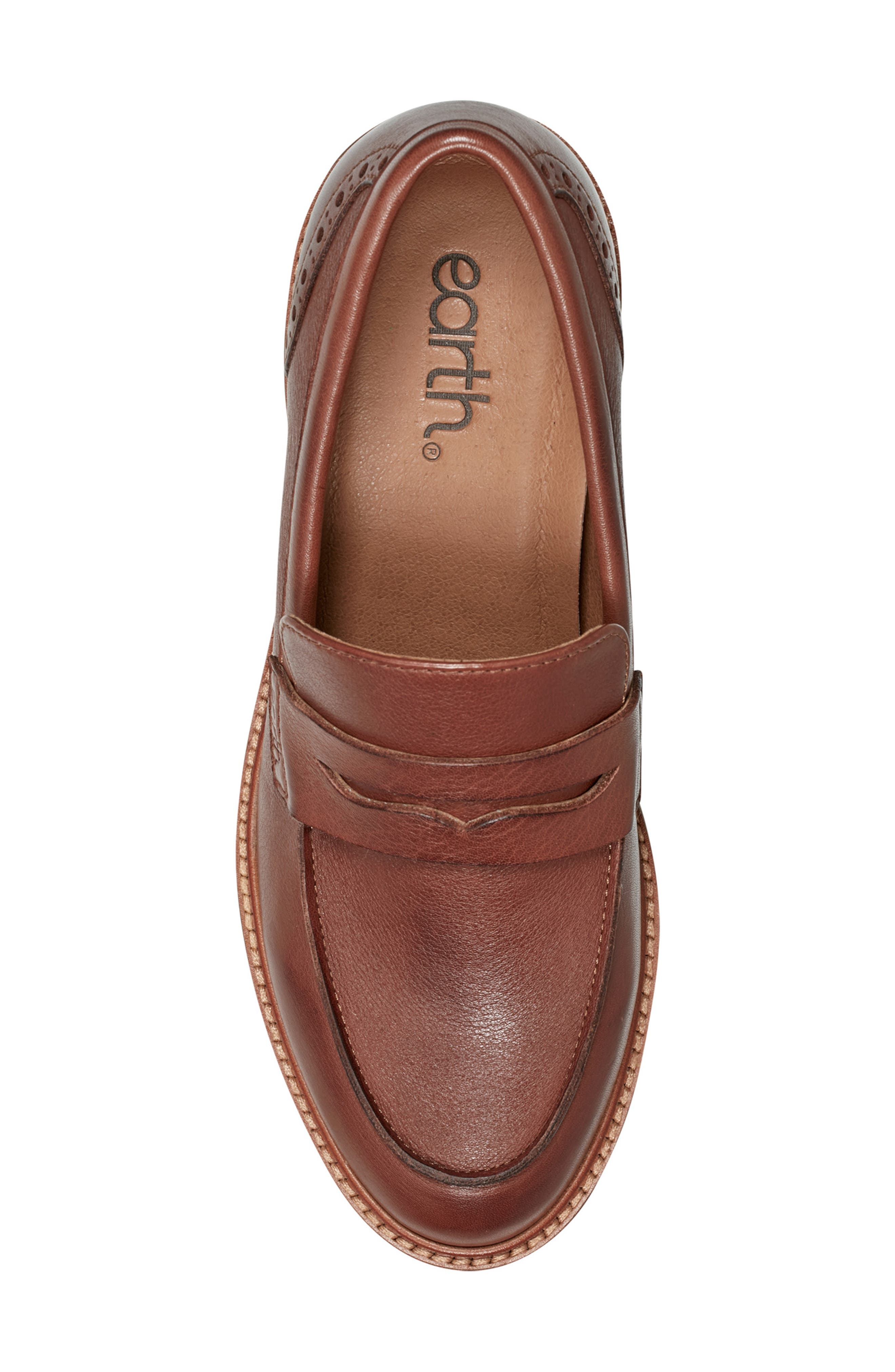 Earth<sup>®</sup> Lindy Penny Loafer, Alternate, color, Medium Brown