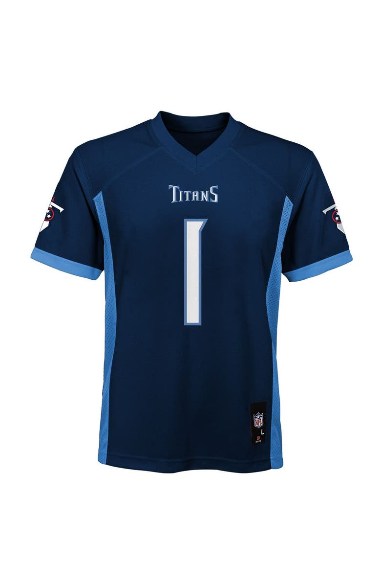 Outerstuff Youth Cameron Ward Navy Tennessee Titans Replica Player Jersey, Alternate, color, Navy
